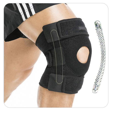 EVIDA Black Weight Lifting Running Knee Pads ZLWKB03