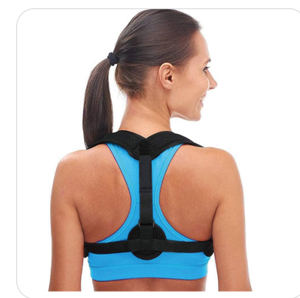 EVIDA Black Perforated Posture Corrector (ZLBBK04)