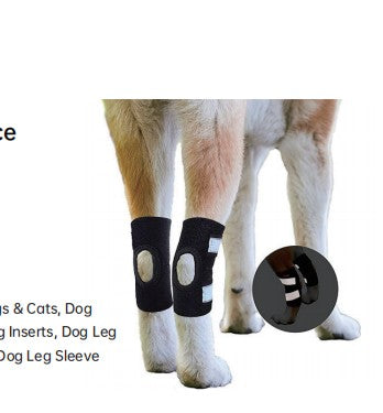EVIDA Dog Rear Leg Brace - Neoprene Hind Leg Support with Metal Springs (ZLDRB01)