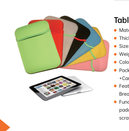 EVIDA Colorful Printed Tablet Sleeve (ZLLPB04)
